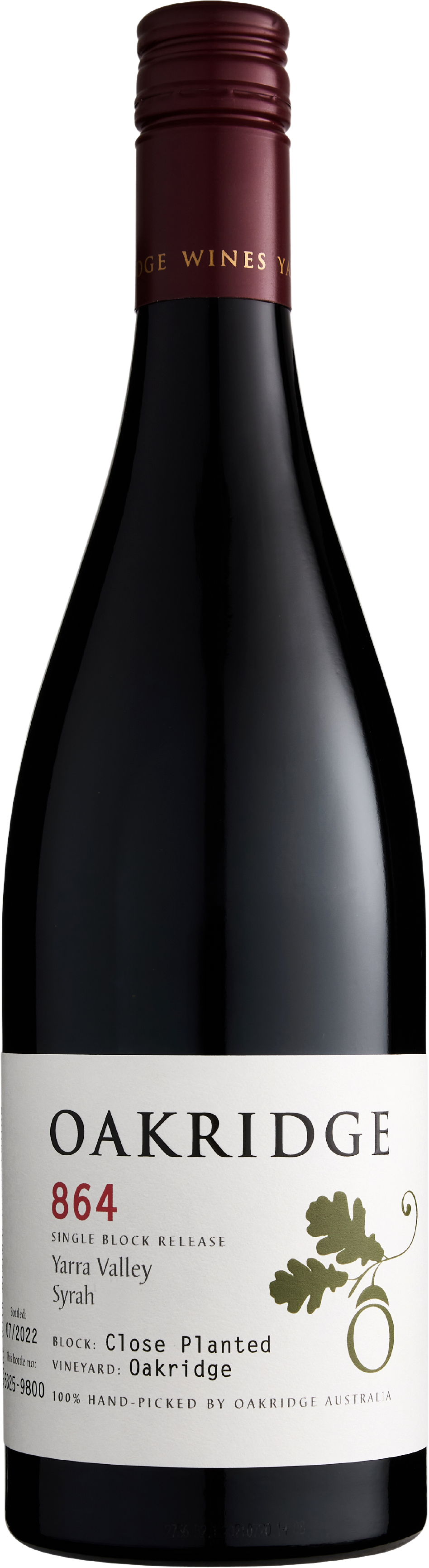 Oakridge Wines 864 Single Block Release Close Planted Block Oakridge Vineyard Syrah 2019